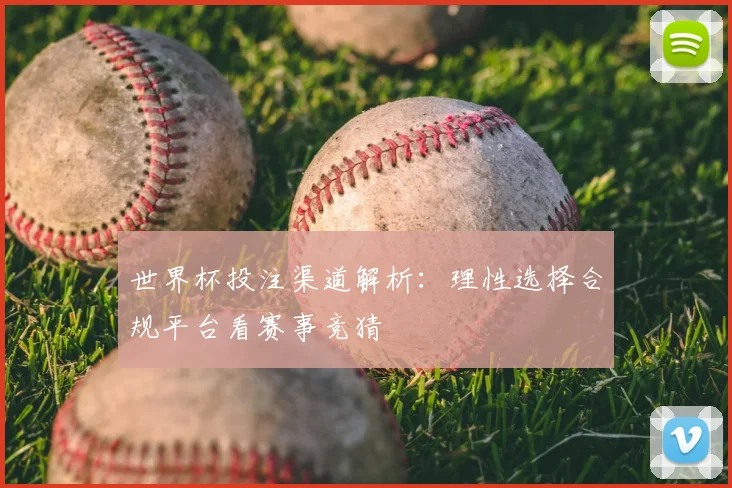 世界杯投注渠道解析:理性选择合规平台看赛事竞猜
